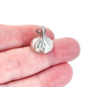 Vintage Sterling Silver 925 2cm Chocolate Kiss Candy Charm Pendant